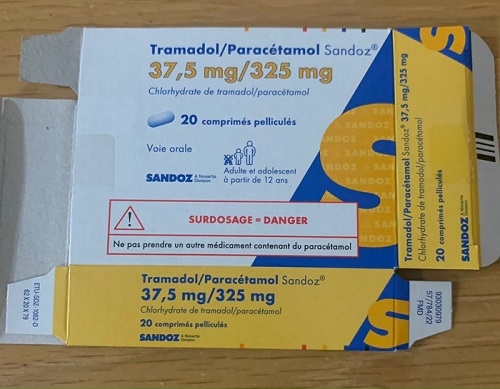 Tramadol +Paracetamol 37.5mg/325mg hộp 20 viên 