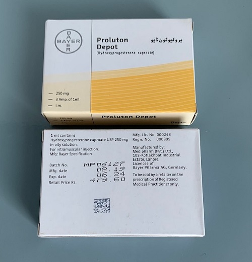 Proluton Depot 250mg hộp 3 ống 