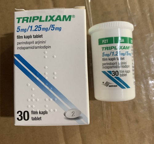 Triplixam 5mg/1.25mg/5mg lọ 30 viên 