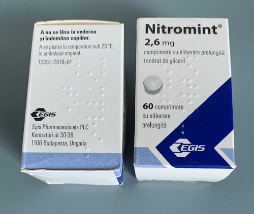 Nitromint 2.6mg lọ 60 viên