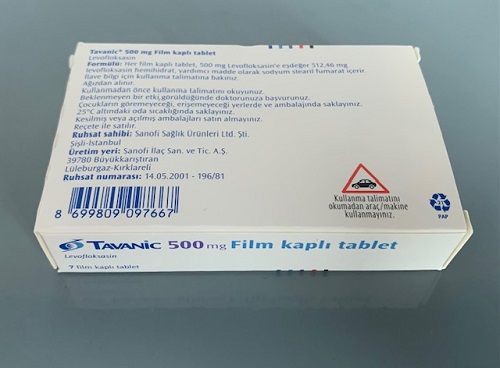 Tavanic 500mg hộp 7 viên