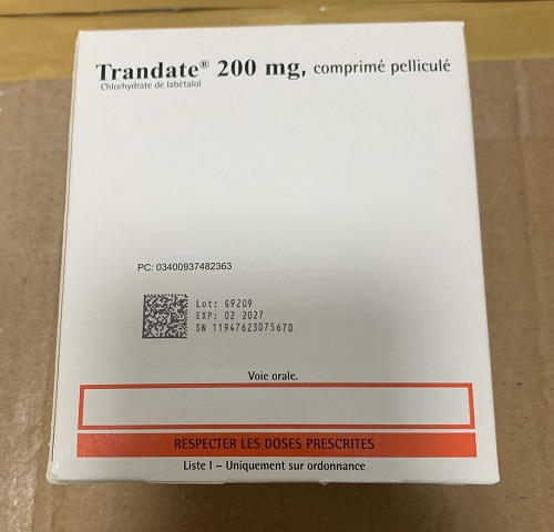 Trandate 200mg hộp 180 viên 