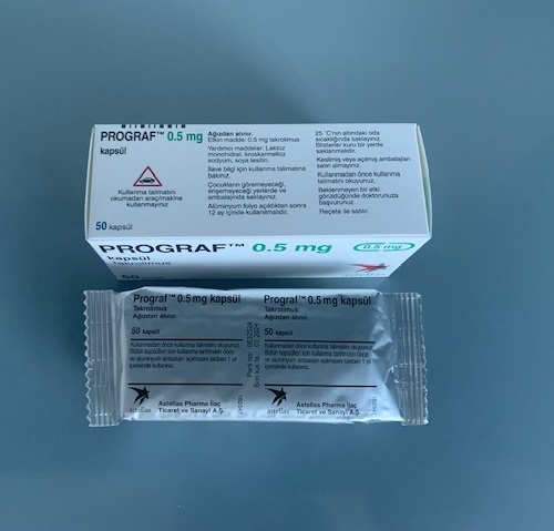 Prograf 0.5mg hộp 50 viên 