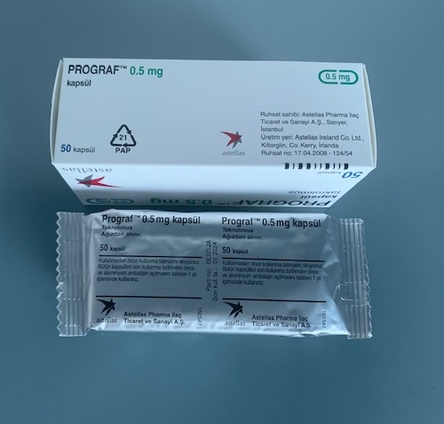 Prograf 0.5mg hộp 50 viên 