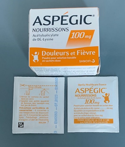 Aspegic 100mg 20 gói