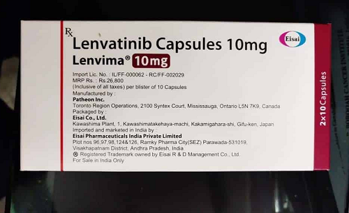 Lenvima 10mg hộp 20 viên